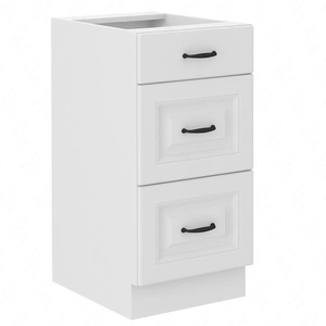 Stojací kuchyňská skříňka se zásuvkami Snow 40 D 3S BB skříň odolná proti páře vysoké teplotě a rozlité kapalině