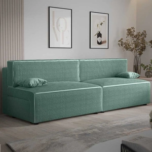 Rozkládací pohovka Brandon XL patina moderní design a široká funkčnost trojrozměrná tkanina s výraznými pruhy