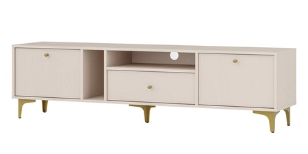 Sestava nábytku do obývacího pokoje Kioto I béžová stylový design elegantní nábytek v tlumených barvách obohacený zlatými doplňky