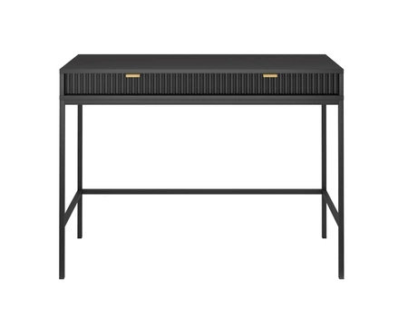 Černá konzola Lovro se zásuvkami stylový a funkční nábytek do předsíně, obývacího pokoje nebo kanceláře