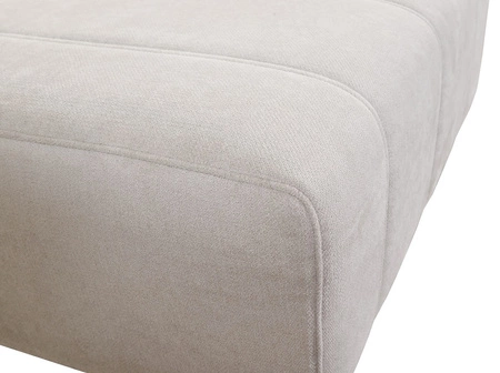 Rohová sedací souprava s funkcí spaní Penejos IV krémová levá stylová rohová sedací souprava se dvěma přihrádkami na lůžkoviny odolná látka