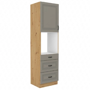 Kuchyňský příspěvek Delos 60 DPS-210 3S 1F vestavná skříň na troubu se zásuvkami odolná proti páře vysoké teplotě a rozlitým tekutinám