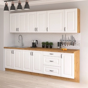 Sada kuchyňského nábytku Scandi 260 cm skříně vypadají skvěle v klasických i moderních skandinávských interiérech