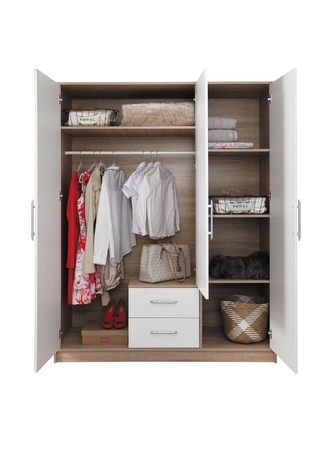 Skříň Caspe 150 cm antracitová moderní design povrchová úprava ABS a hliníkové úchyty