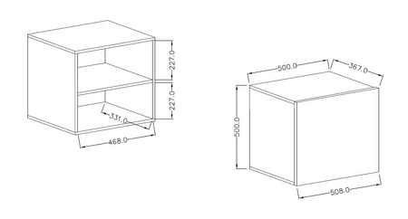 Nástěnná skříň Vento dub vnuk modernistický design skvěle zapadne do každého interiéru