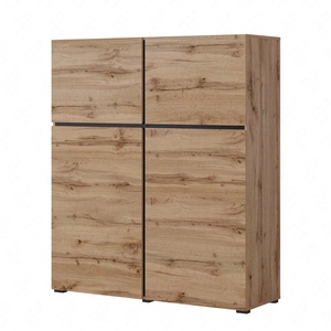 Vysoká komoda Cross 119 cm dub wotan moderní design ideální do obývacího pokoje ložnice nebo kanceláře jednoduchá forma