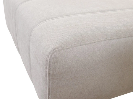 Rohová sedací souprava s funkcí spaní Penejos IV krémová pravostranná stylová rohová sedací souprava se dvěma nádobami na lůžkoviny odolná látka