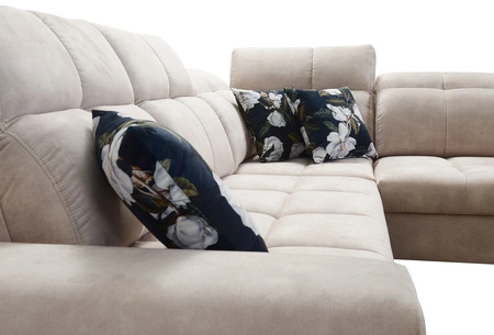 Rohová sedací souprava s funkcí spaní Buffalo III zelená pravá pohodlná rohová sedací souprava s estetickou povrchovou úpravou s kontejnery na lůžkoviny