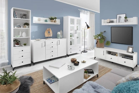 Skien nábytková sestava bílý lesk inovativní nábytek do obývacího pokoje a obývacího pokoje v moderním stylu