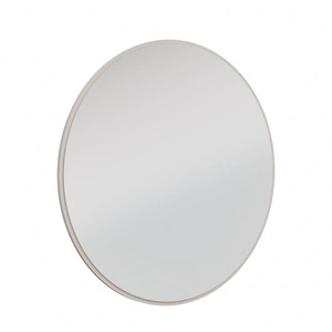 Závěsné zrcadlo Ovalio 100 cm béžové funkční kulaté zrcadlo ideální doplněk toaletního stolku předsíně a ložnice