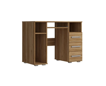 Psací stůl se zásuvkami Maximus 100 cm dub catania moderní design nábytku Hrany psacího stolu jsou povrchově upraveny speciální dýhou