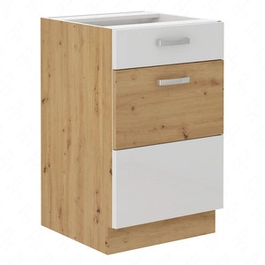 Podlahová kuchyňská linka se zásuvkou a policí Alpine 50 D 1F 1S BB skříňka odolná proti páře, rozlití a teplu