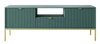 RTV skříňka Lovro 154 cm pastelově zelená moderní design potěší milovníky výrazných interiérů zlaté kovové doplňky