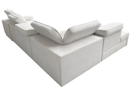 Rohová sedací souprava s funkcí spaní Viano XI patina levá moderní a stylová rohová sedací souprava s nastavitelnými opěrkami hlavy dekorativními polštáři