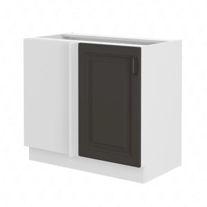 Přídavná rohová kuchyňská linka Silver 105 ND 1F BB levá skříň odolná páře vysoké teplotě a rozlité kapalině