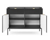 Černá zásuvková komoda Lovro 104 cm moderní design potěší milovníky osobitých interiérů