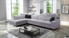 Kelly Elegantní XI rohová pohovka s funkcí spaní šedý jasan levá strana stylová a pohodlná rohová pohovka z odolné tkané látky