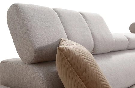 Rohová sedací souprava s funkcí spaní Bolmso III hořčice pravá rohová sedací souprava s kontejnery na lůžkoviny s plnovýsuvnou zásuvkou v bočnici