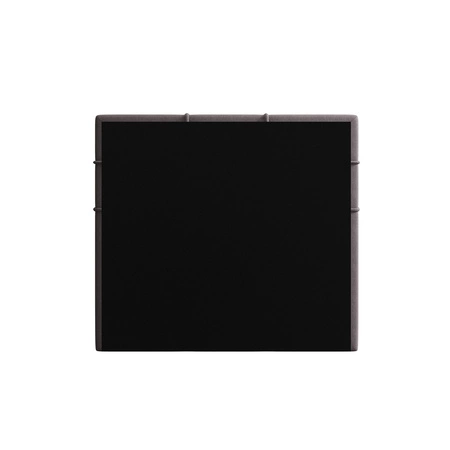 Kontinentální postel Fresno 90x200 šedá v moderním skandinávském stylu s čalouněným čelem postele s úložným boxem