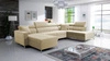 Rohová sedací souprava s funkcí spaní Nausa VI béžová levá stylová rohová sedací souprava do obývacího pokoje s pohodlnou povrchovou úpravou měkká sametová látka