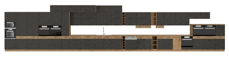 Sada kuchyňského nábytku Valico 270 cm Skříňky vypadají skvěle v klasických i moderních interiérech