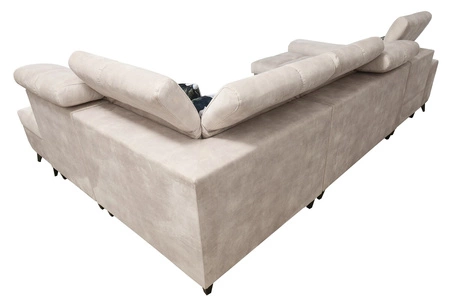 Rohová pohovka s funkcí spaní Buffalo VI zelená levá Funkční a stylová rohová pohovka se třemi nádobami na lůžkoviny