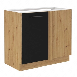 Přídavná rohová kuchyňská linka Monza 105 ND 1F BB skříň napravo je odolná vůči páře vysoké teplotě a rozlité kapalině