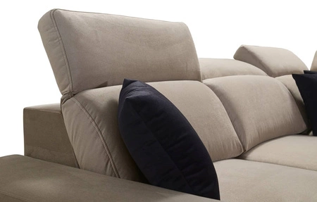 Kelly Sleek II rohová pohovka s funkcí spaní levandulově růžová pravá strana elegantní rohová pohovka do obývacího pokoje z tkané látky