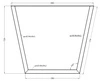 Stůl Woburn 185x90 cm řemeslný dub / černá jednoduchá forma nábytku obohacená stylovými černými nohami v loftovém stylu odolná proti rozlití deska