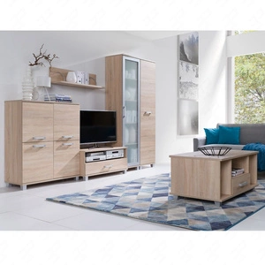 Nástěnná skříňka Maximus světlý dub sonoma moderní nábytek vysoká kvalita skvělá volba pro obývací pokoj a zasedací místnost