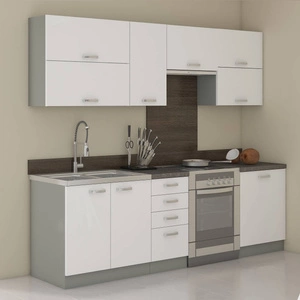 Sada kuchyňského nábytku Bianka 240 cm lesklá čela jedinečný styl skříněk bude ladit s interiérem každé kuchyně