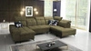 Rohová sedací souprava s funkcí spaní Buffalo VI olivová levá funkční a stylová rohová sedací souprava se třemi nádobami na lůžkoviny
