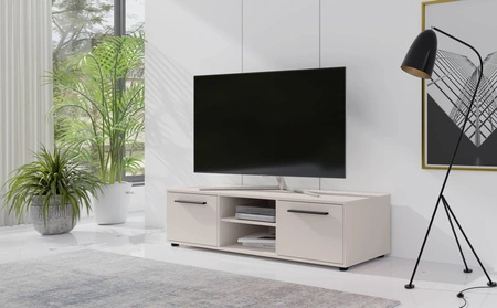 RTV skříňka Maxione 150 cm béžová jednoduchý design TV skříňka s policí minimalistický a univerzální design