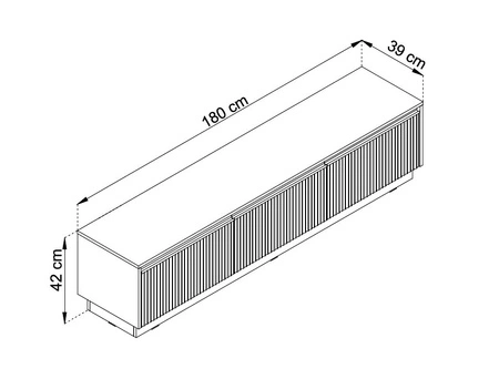 Stylová béžová nástěnná skříňka Imperial s frézovanými čely a elegantními úchytkami v barvě broušeného zlata