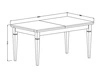 Skládací stůl Evora 90x160-240 cm dub dunin atraktivní design a funkčnost potěší milovníky výrazných interiérů