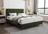 Kontinentální postel Irvine 140x200 zelená Stylová postel s úložným prostorem na lůžkoviny a vysokým čelem zaujme svým elegantním designem