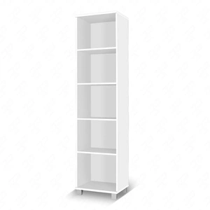 Knihovna Maximus 50 cm bílá moderní designový nábytek vysoce kvalitní zpracování hrany knihovny zakončené speciální dýhou