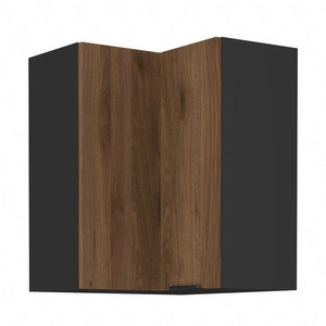 Brianza rohová kuchyňská nástěnná skříňka 60x60 GN-72 2F kovová hrana úchytka skříňka odolná proti vlhkosti a poškození