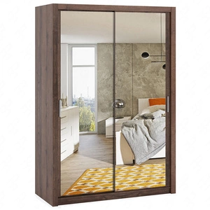 Zrcadlová posuvná skříň Rico 150 cm dub klášterní funkční nábytek v klasickém stylu ideální skříň do ložnice nebo šatny