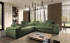 Rohová sedací souprava s funkcí spaní Viano III zelená levá Stylová rohová sedací souprava s kontejnery na lůžkoviny ideální pro moderní interiéry