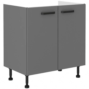 Skříňka s kuchyňským dřezem Verdi 80 ZL 2F BB kovová úchytka skříňka odolná proti vlhkosti a poškození