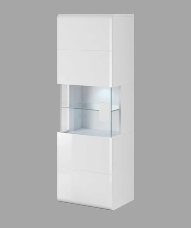 Závěsná skříňka Toledo 53 cm bílá / bílý lesk vysoká kvalita skvělá do obývacího pokoje nebo obývacího pokoje