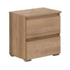 Noční stolek se zásuvkami Jednoduchý dub riviera funkční kus nábytku do ložnice nebo pokoje pro mládež