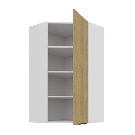 Cremona rohová kuchyňská nástěnná skříňka 60x60 GN-108 1F kovová hrana úchytka skříňka odolná proti vlhkosti a poškození