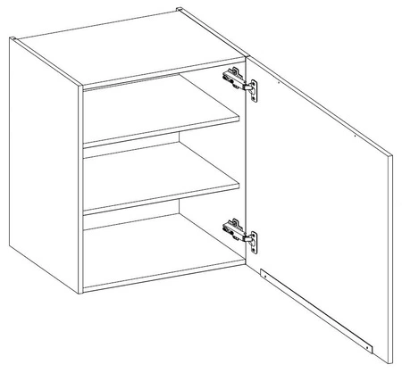 Černá / Brianza 260 cm sada kuchyňského nábytku kovové hrany úchytek skříňky vypadají skvěle v moderních interiérech