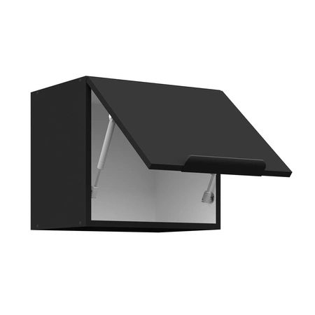 Kuchyňská nástěnná skříňka Black 40 GU-36 1F kovová hrana rukojeti odolná proti vlhkosti a poškození skříňky