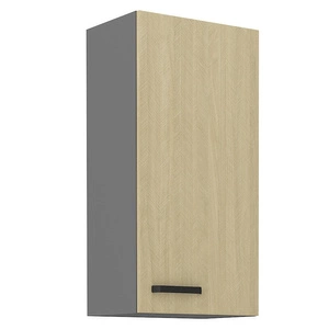 Kuchyňská nástěnná skříňka Chevron 45 G-90 1F s dekorativním dekorem rybí kosti Skříňka odolná proti vlhkosti a poškození