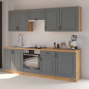 Sada kuchyňského nábytku Kea 250 cm Skříňky vypadají skvěle ve skandinávských klasických i moderních interiérech