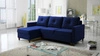 Rohová sedací souprava s funkcí spaní Terni navy blue levá Praktická a funkční rohová sedací souprava s prostornými nádobami na lůžkoviny