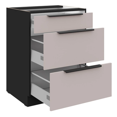 Brianza / Tarraco rohová kuchyňská sestava 310x250 cm kovové úchytky skříněk vypadají skvěle v moderních interiérech